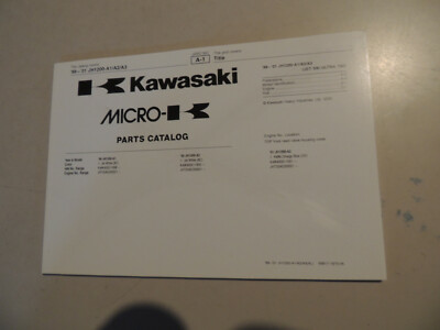 1999-01 Parts catalog list Kawasaki JET SKI Ultra 150 JH1200-A1-A3 Teilekatalog 
