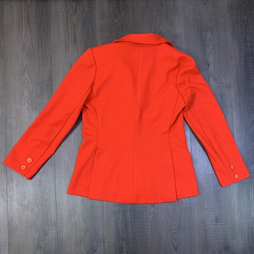 VTG Retro RED textured Koret Of California Work Jacket Blazer sz M/L See Meas. - Picture 2 of 11