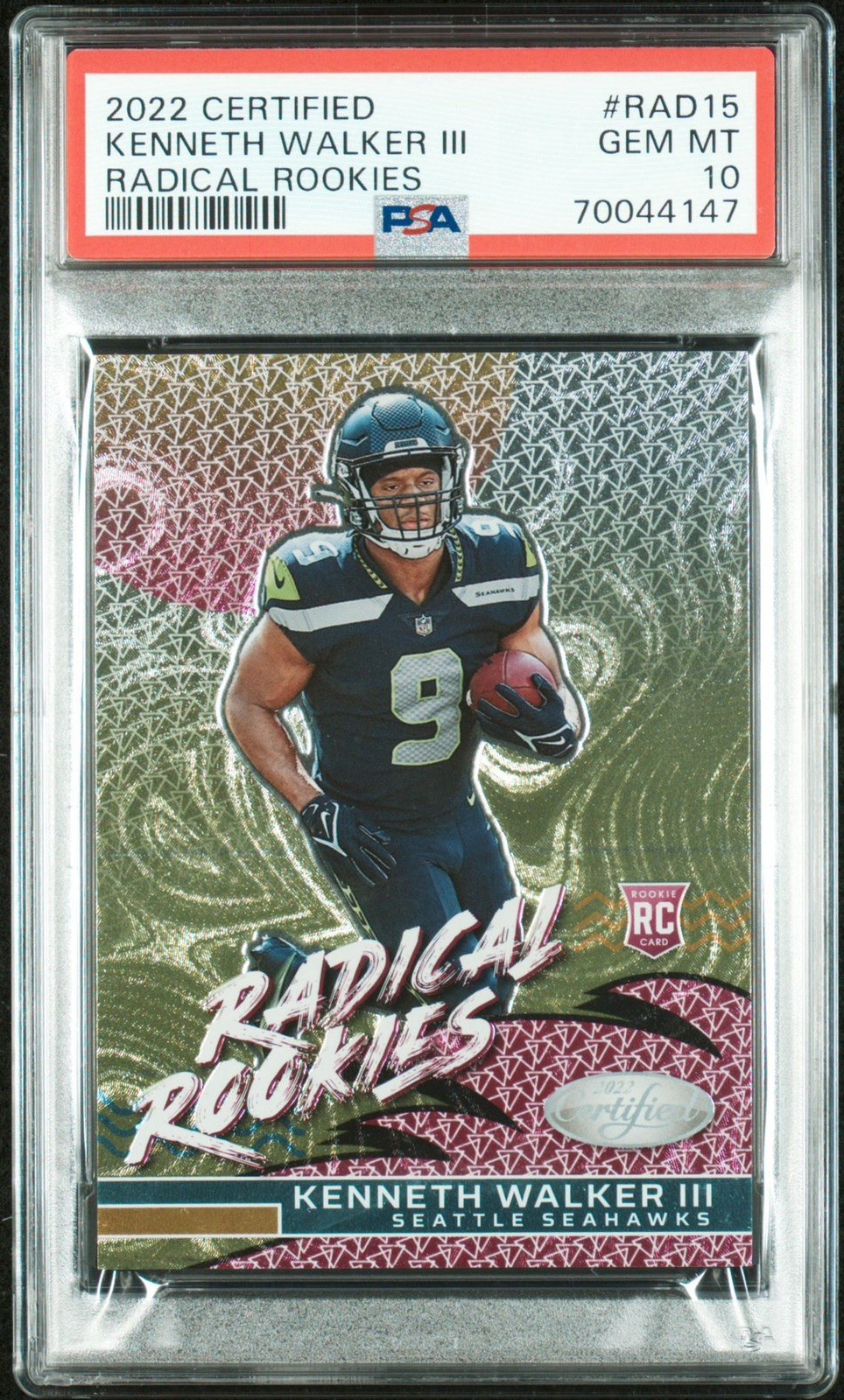 Kenneth Walker III Panini Certified Radical Rookies #RAD15 Base