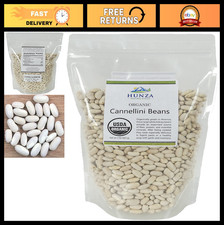 Organic Cannellini Beans 2lbs - Premium White Kidney Beans for Cooking & Baking