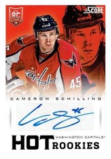 Cameron Schilling 2013-14 Panini Score Hot Rookies Autograph Card #750