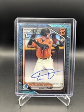2024 Bowman Chrome Lisbel Diaz 1st True Blue Refractor Auto /150 #CPA-LDI Giants