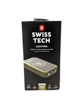 Swiss Tech 31655 20000 mAh Wireless Power Bank with Flashlight and Charging Pad