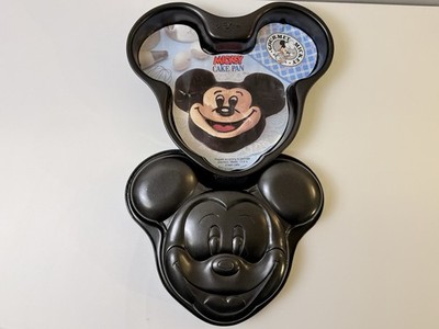 Lot Of 2 Disney Mickey Mouse Head Face Cake Pan Black Bakeware Kitchenware
