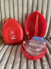 Set Of 2, MCR Medical CPR Rescue Mask, Adult/Child Pocket Resuscitator, Gb1