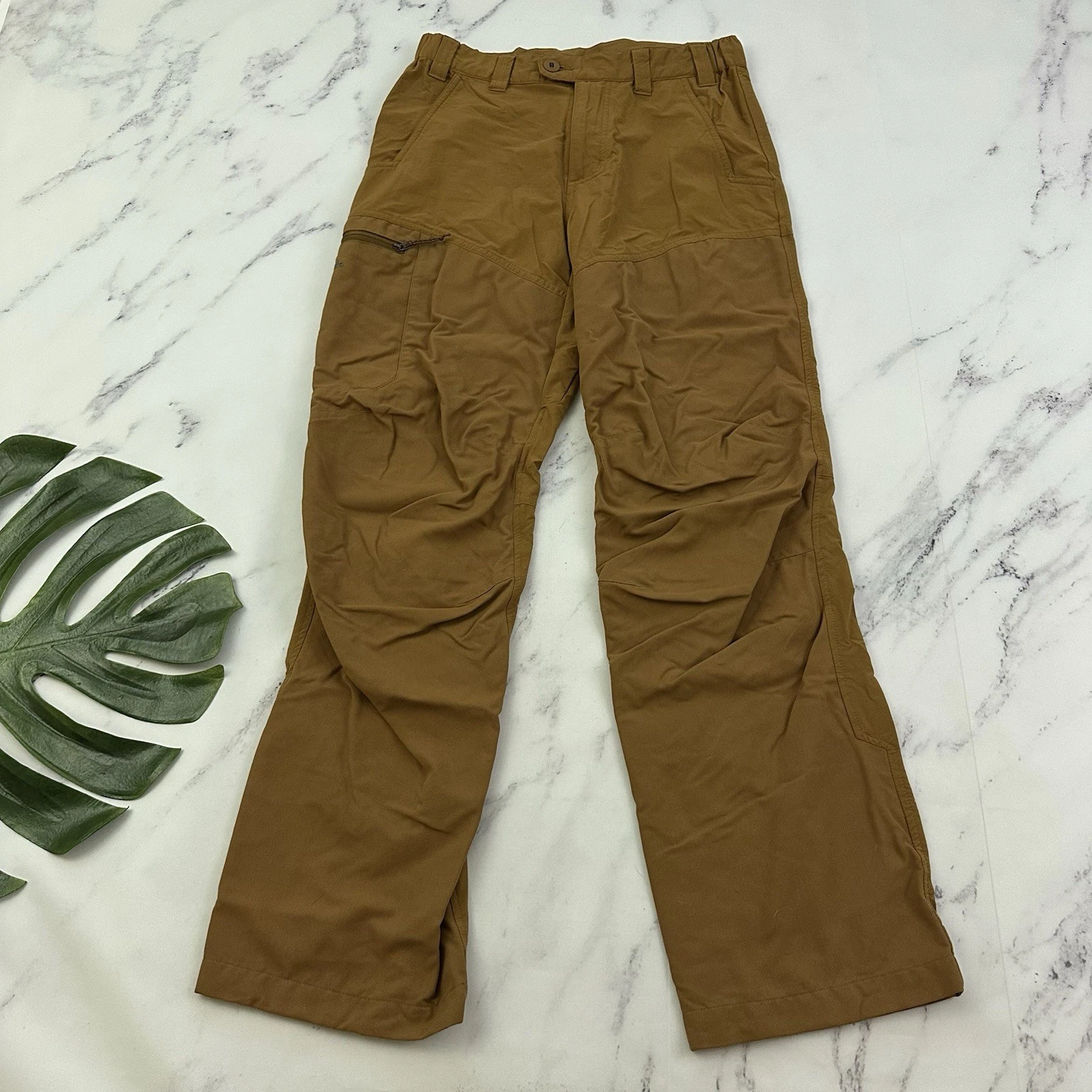 Patagonia Mens Field Pants Size S Dark Brown Nylon Hiking Outdoor Comfort Waist