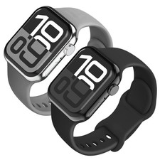 Vena 2x For Apple Watch Ultra 2 Band 49mm Ultra 3 Band Silicone Strap 45mm 44mm