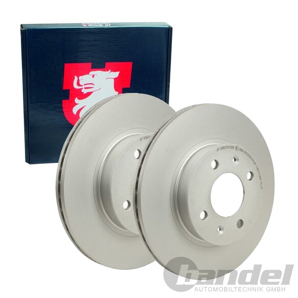2X JP Group Bremsscheiben Ø256Mm BelÜFtet Vorne Passend FüR Hyundai Getz-image