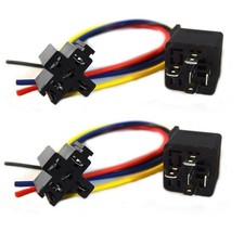 2 Absolute 12V 30/40 Amp SPDT Automotive Marine Bosch / Tyco Style 5 Pin Relay 
