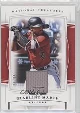 2020 Panini National Treasures 9/99 Starling Marte #91 z0q