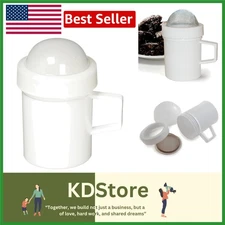 Multipurpose Sugar Flour Powdered Sugar Shaker Dust Sifter White 4.25 Inches