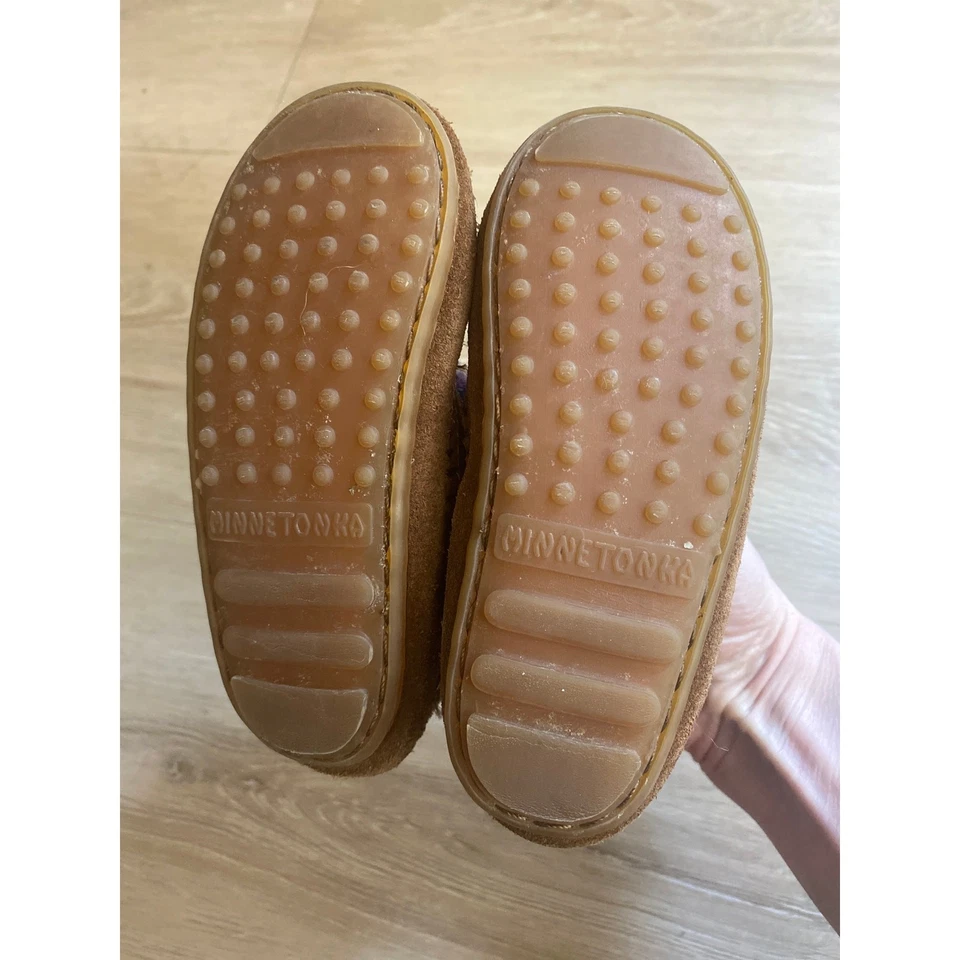 Minnetonka moccasin booties toddler size 6 brown Aztec  - Image 4 of 4