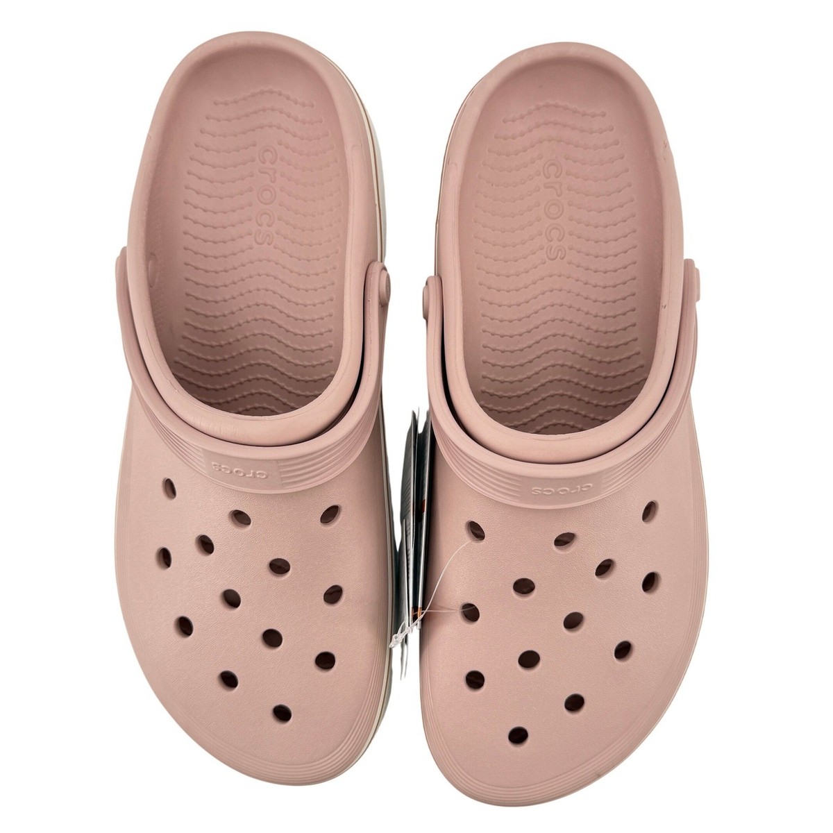 Crocs Off Court Adult Clog Pink Clay White Men 12/Women 14 208371