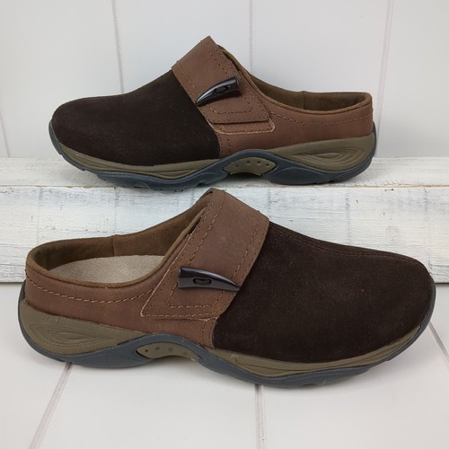 Easy Spirit Eliana Damen-Clog Größe 6,5 braune Slipper Pantoletten bequeme Schuhe - Bild 2 von 9