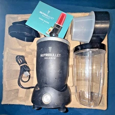 1200W NutriBullet Balance Bullet Blender E:NB205 w Cup & blades Used Working