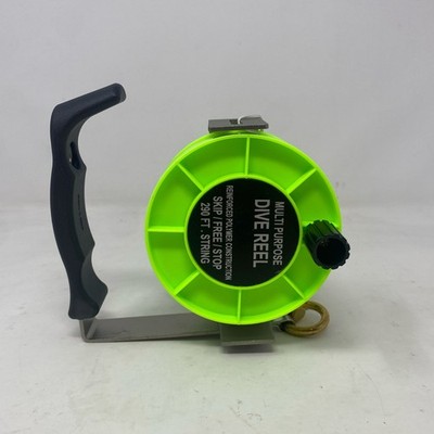 Scuba Choice Green 290ft Multi-Purpose Stainless Dive Reel