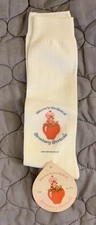 Strawberry Shortcake Girls White Nylon Socks Size 6-7 1/2 Vintage 1980 W/ Tag