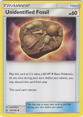 Unidentified Fossil - 134/156 - Uncommon - Lightly Played