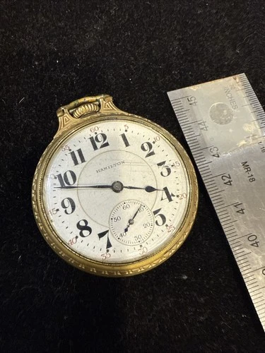 antique hamilton pocket watch Estate Find