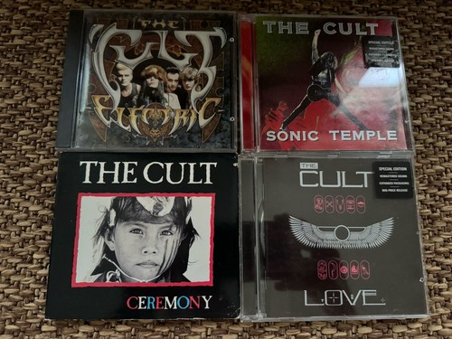 4 x The Cult CD Lot Bundle Collection (Ceremony, Love, Sonic Temple, Electric)
