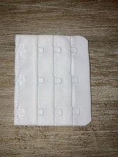 BRA EXTENDER 3 -HOOK , 3 ROWS - White 5.7x4.7cm
