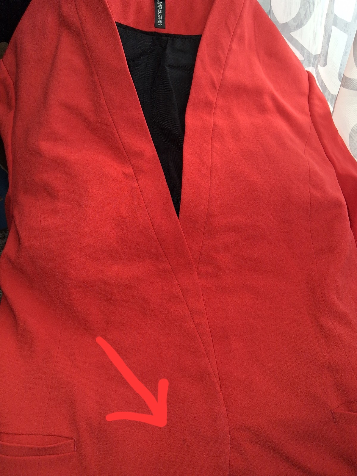 Rag & Bone Red One Button Lined Blazer Size 8 EXC… - image 10