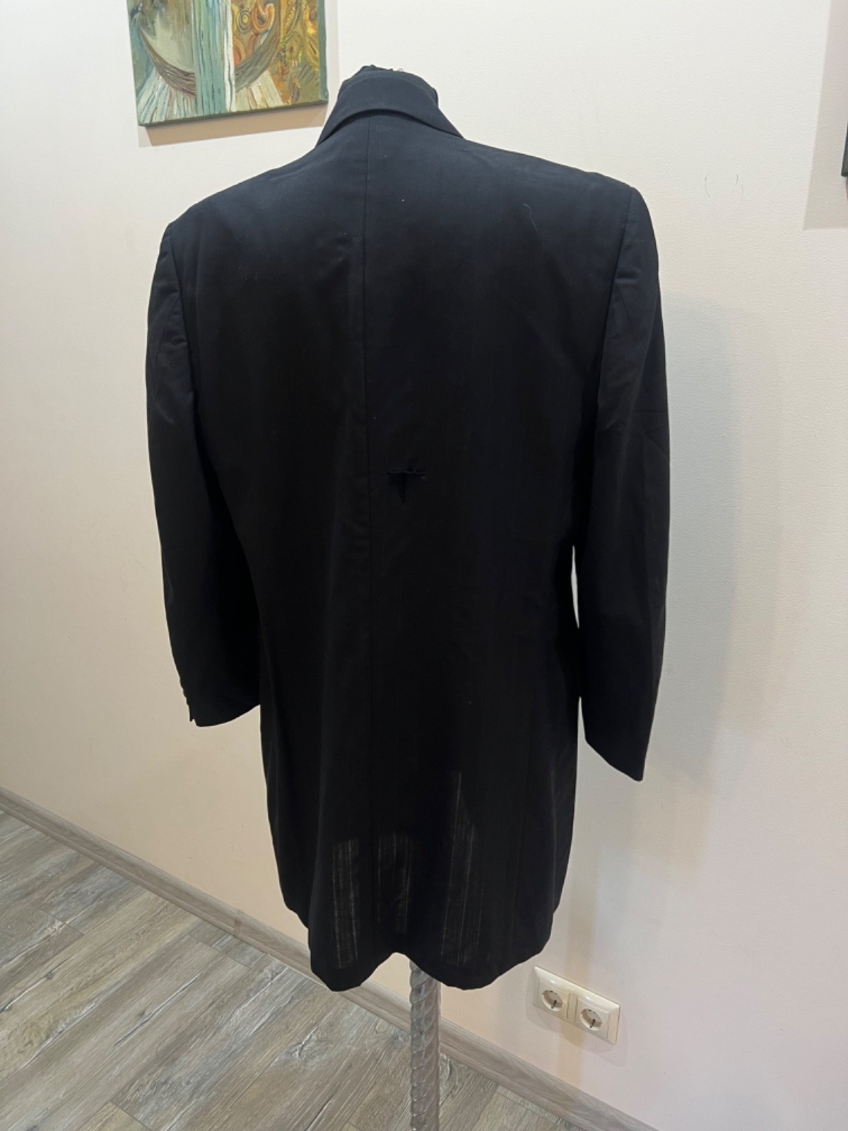 Versus Versace Vintage Pinstripe Blazer / Cashmere & Wool / Size IT 50 thumbnail 6