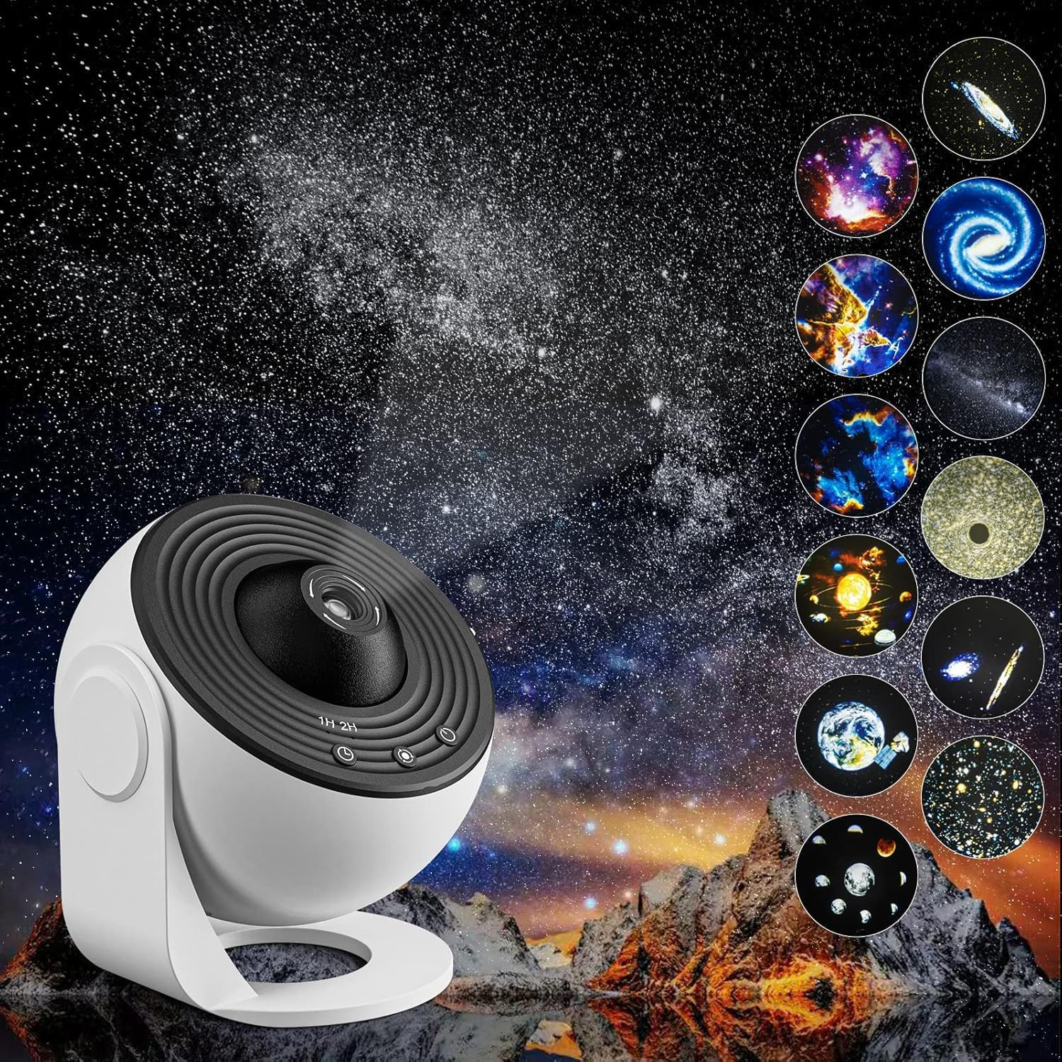 Proiettore Planetario 12-in-1 Ottica HD - Sistema Solare e Nebulose 4K