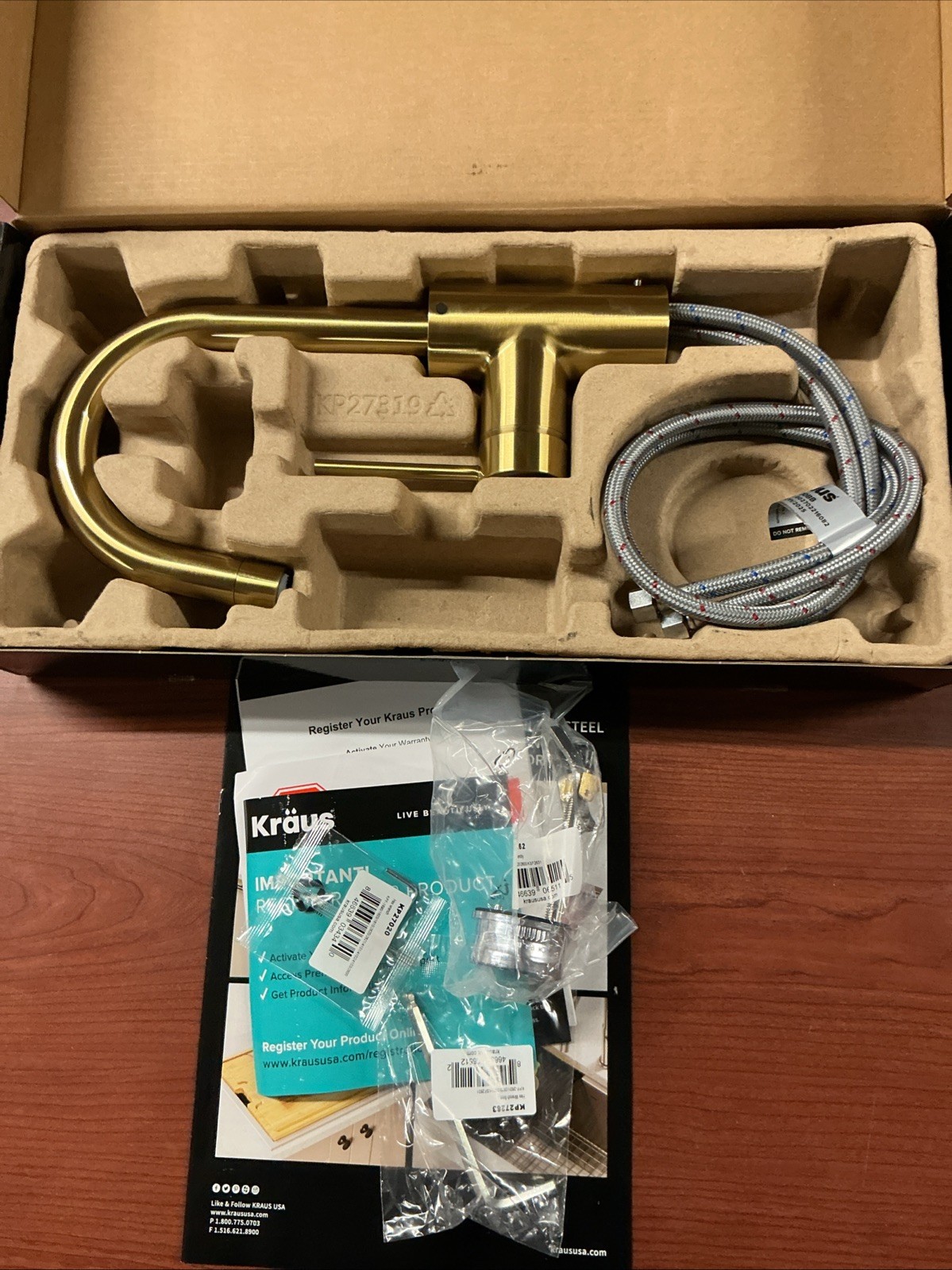 NEW KRAUS KPF-2600BB Oletto Single Handle Kitchen Bar Faucet  B77