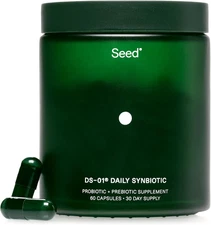 Seed DS-01 Daily Synbiotic, Prebiotic & Probiotic for Gut & Immune Health, 60ct