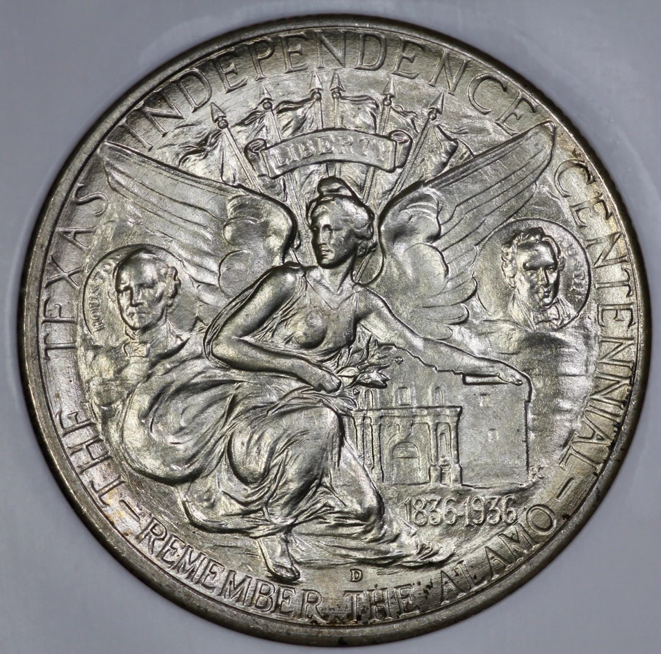 1935-D Texas 50c Silver Half Dollar NGC MS 66*  Proof Like  CAC Approved - Image 3 of 4