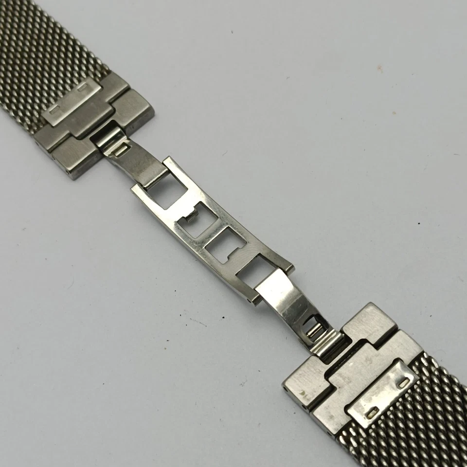 Reloj pulsera Swatch vintage de acero inoxidable de malla de 21 mm para hombre Foto 4 de 4