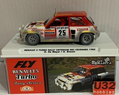 Slot Car Fly E2122AR Renault 5 Turbo #25 Criterium Des Cevennes '82 Efecto Barro