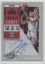 2018-19 Panini Contenders Optic Rookie Ticket Jerome Robinson #125 Auto 3hd