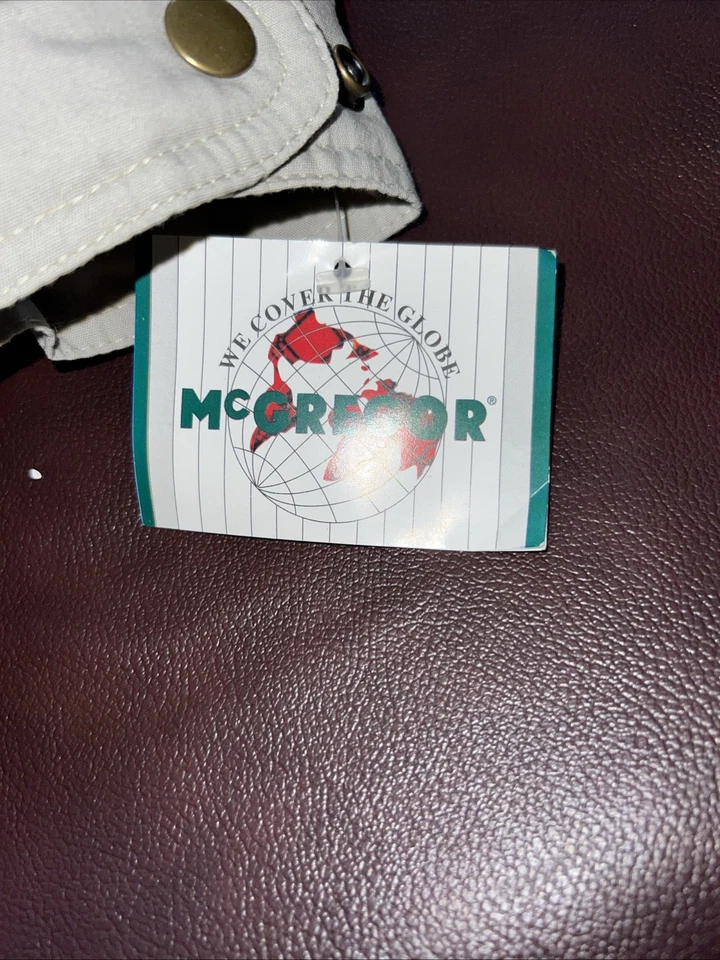 Chaqueta Mcgregor de Colección Nueva con Etiquetas Para Hombres S Beige Acolchada Aislada Abrigo Bombardero Pesado Foto 2 de 4