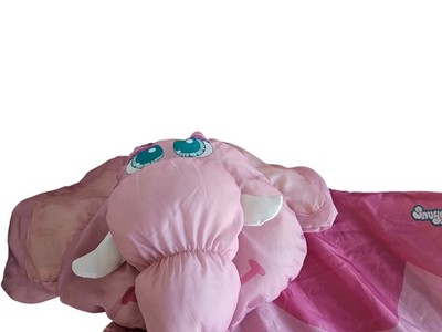 Snugglers Pink Nylon Plush Stuff N Play Elle Elephant Vintage Play Along 2005
