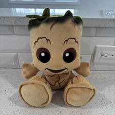 Disney Marvel 10  Baby Groot Big Feet Guardians Of The Galaxy Plush With Tag