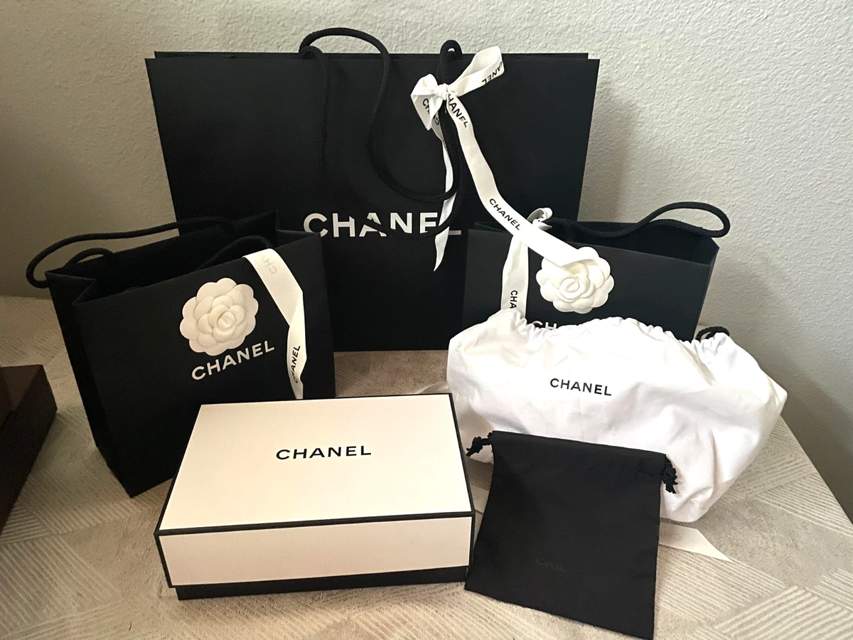 香奈儿纸礼品袋| eBay