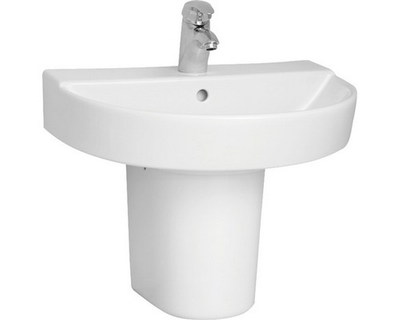 4 Set,s Design Keramik Waschtisch incl. Halbsäule VITRA von Hornbach Waschbecken