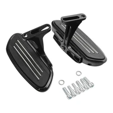 Black Passenger Floorboards Fit For Harley Touring Electra Road Glide 1993-2025