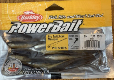 Berkley PowerBait Pro Twitchtail Minnow - 3 Inch (8cm) Smelt Color Fishing Lure - View #2