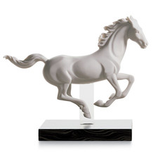 LLADRO' - Figura Statua Porcellana Cavallo Galoppo I 24x17cm