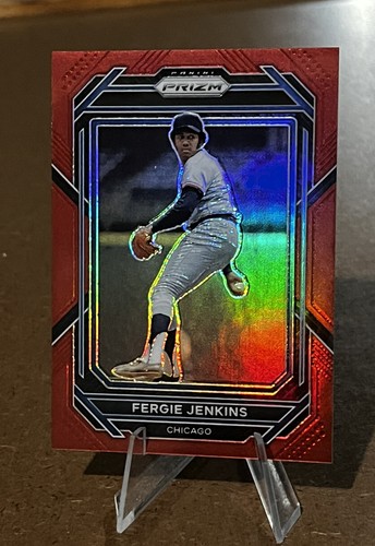 Fergie Jenkins /199 RED REFRACTOR PRIZM Parallel 2023 Chicago Cubs