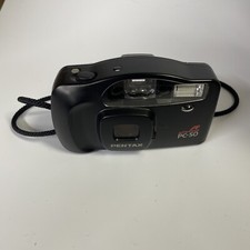 Pentax PC-50 AF Auto Focus Black Handheld Built in Flash Point  Shoot Camera