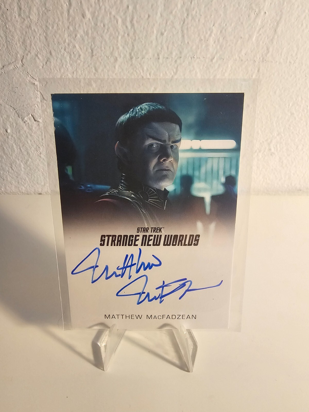 Star Trek Strange New Worlds Season One Autograph Matthew MacFadzean as Romulan