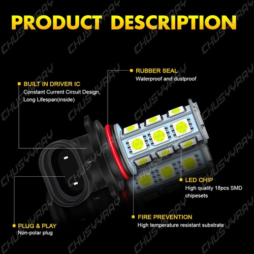 Kit combinado de bombillas LED altas/bajas + antiniebla para Hummer H3 2006-2007 2008-2010 - Imagen 9 de 12