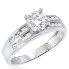 2Ct Round Cut Lab-Created Diamond Women's Engagement Ring 14K White Gold Finish