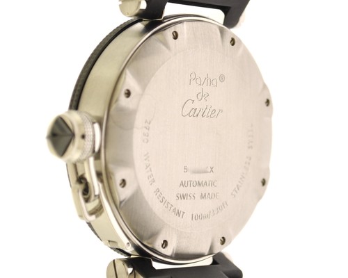 Cartier Pasha Seatimer Stainless Steel & Black Rubber 2790 Automatic 40mm Watch - Picture 5 of 6