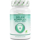 Selen 3-Fach Komplex - 365 Tabletten á 200 mcg - Vegan + Natriumselenit 