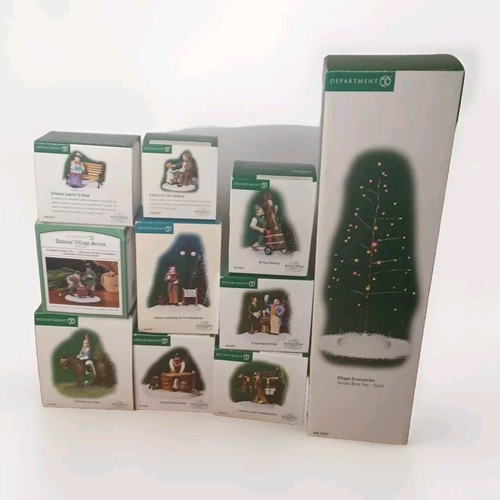 Dept 56 Dickens' Village Serie Zubehör 10 Stück alle brandneu meist versiegelt  - Bild 16 von 16